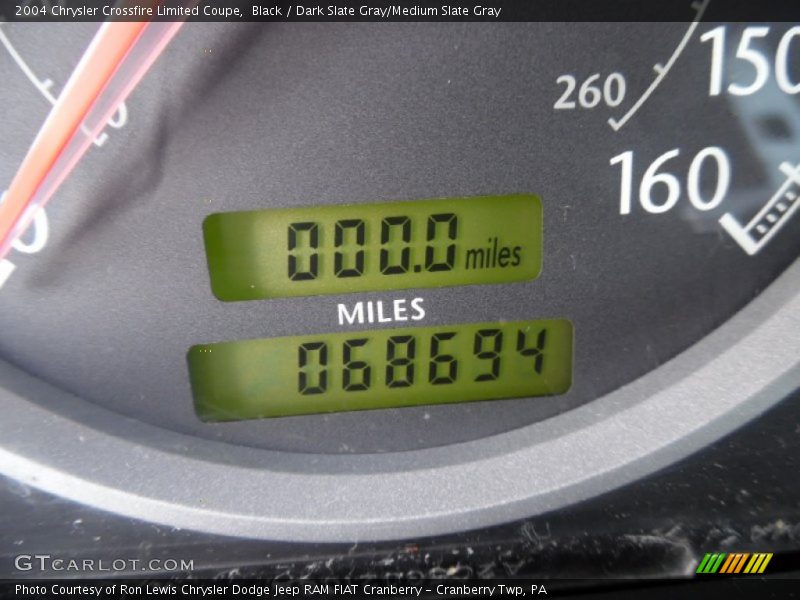 Black / Dark Slate Gray/Medium Slate Gray 2004 Chrysler Crossfire Limited Coupe
