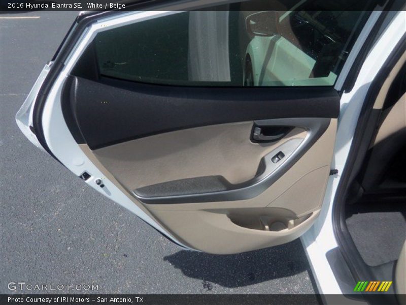 White / Beige 2016 Hyundai Elantra SE