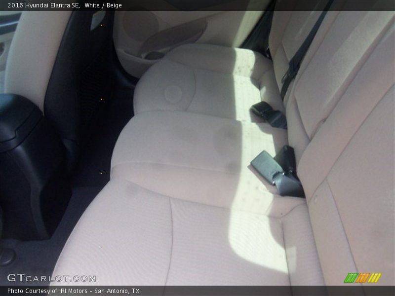 White / Beige 2016 Hyundai Elantra SE