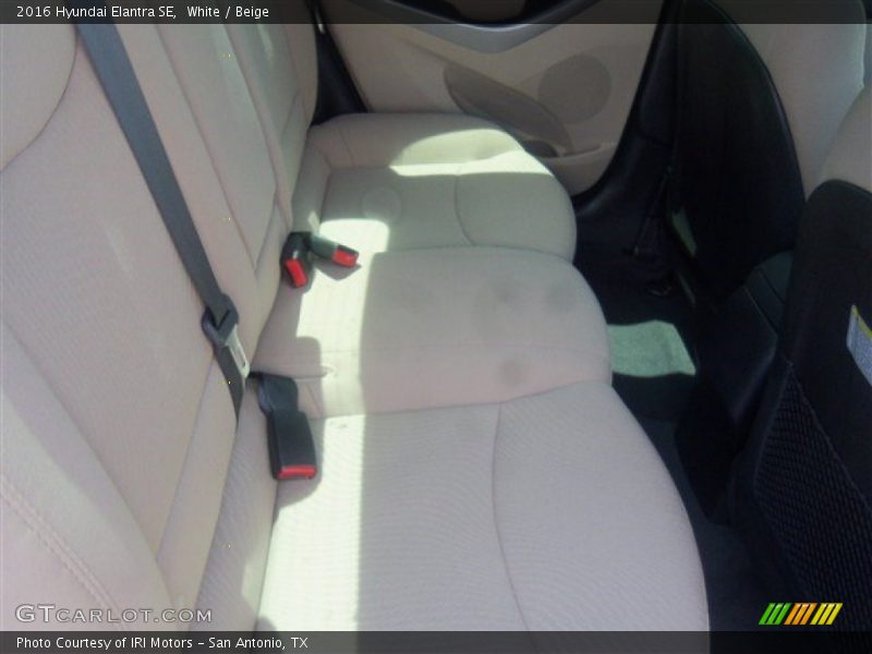 White / Beige 2016 Hyundai Elantra SE