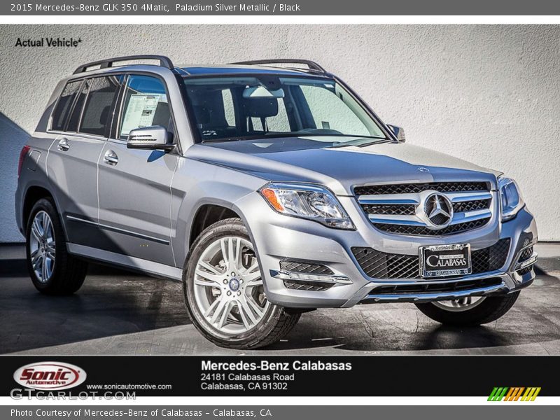 Paladium Silver Metallic / Black 2015 Mercedes-Benz GLK 350 4Matic