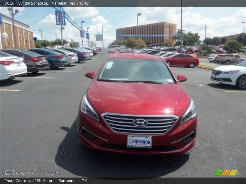 Venetian Red / Gray 2016 Hyundai Sonata SE