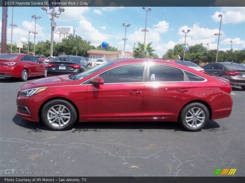 Venetian Red / Gray 2016 Hyundai Sonata SE