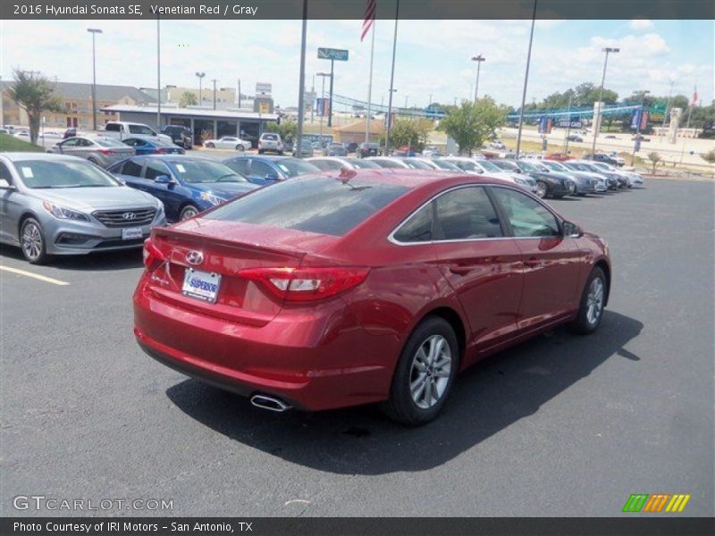 Venetian Red / Gray 2016 Hyundai Sonata SE