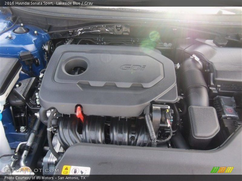Lakeside Blue / Gray 2016 Hyundai Sonata Sport