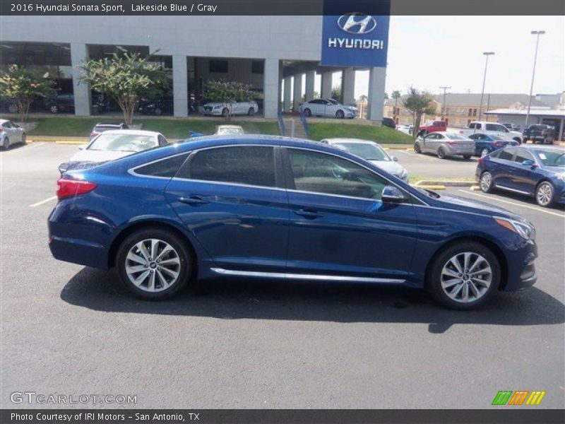 Lakeside Blue / Gray 2016 Hyundai Sonata Sport