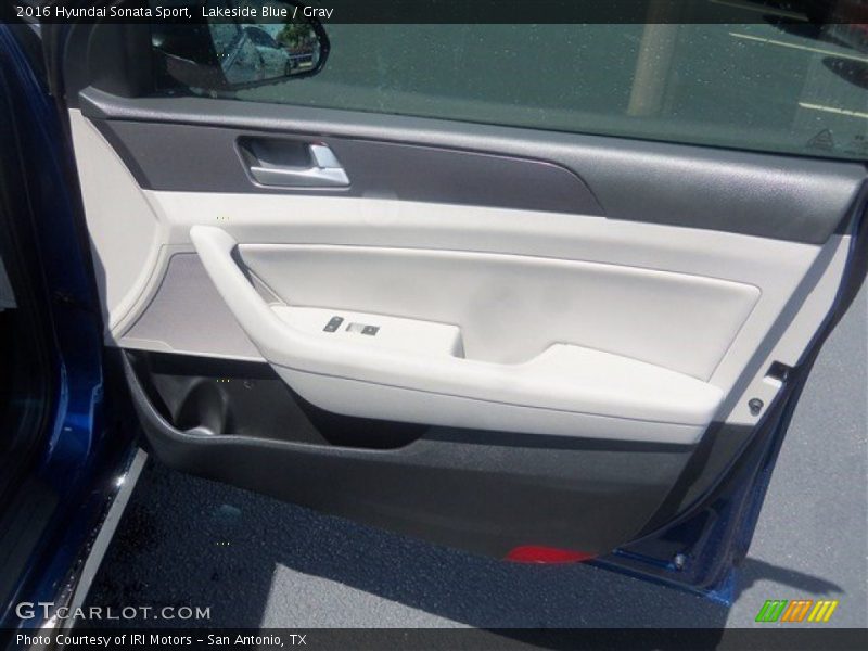 Lakeside Blue / Gray 2016 Hyundai Sonata Sport