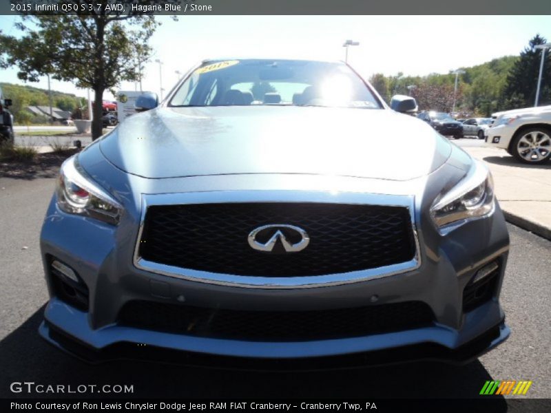 Hagane Blue / Stone 2015 Infiniti Q50 S 3.7 AWD