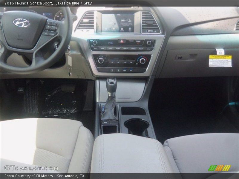 Lakeside Blue / Gray 2016 Hyundai Sonata Sport