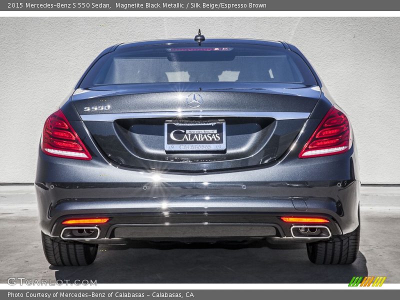 Magnetite Black Metallic / Silk Beige/Espresso Brown 2015 Mercedes-Benz S 550 Sedan