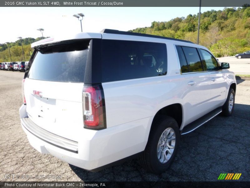 White Frost Tricoat / Cocoa/Dune 2016 GMC Yukon XL SLT 4WD