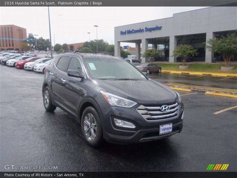 Platinum Graphite / Beige 2016 Hyundai Santa Fe Sport