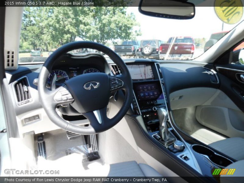 Stone Interior - 2015 Q50 S 3.7 AWD 