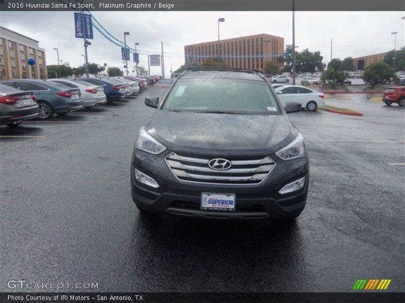 Platinum Graphite / Beige 2016 Hyundai Santa Fe Sport