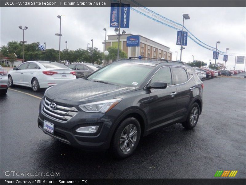 Platinum Graphite / Beige 2016 Hyundai Santa Fe Sport