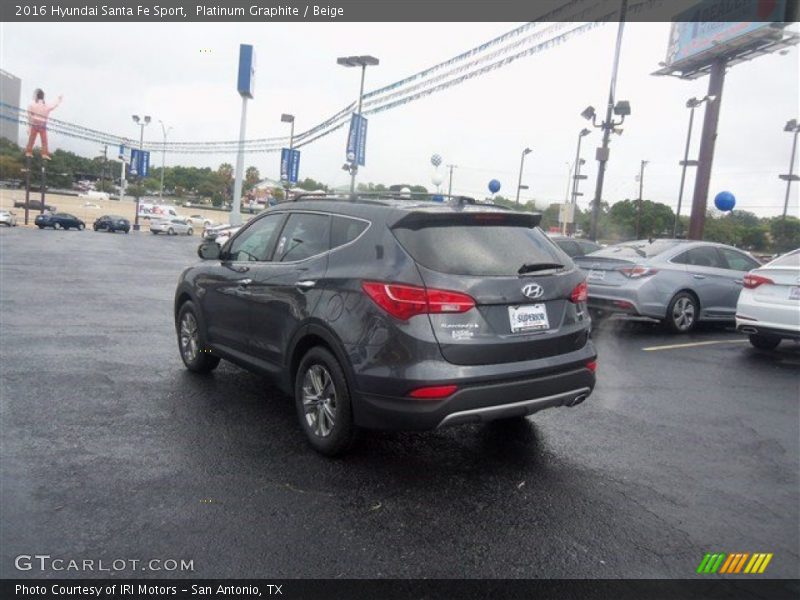 Platinum Graphite / Beige 2016 Hyundai Santa Fe Sport