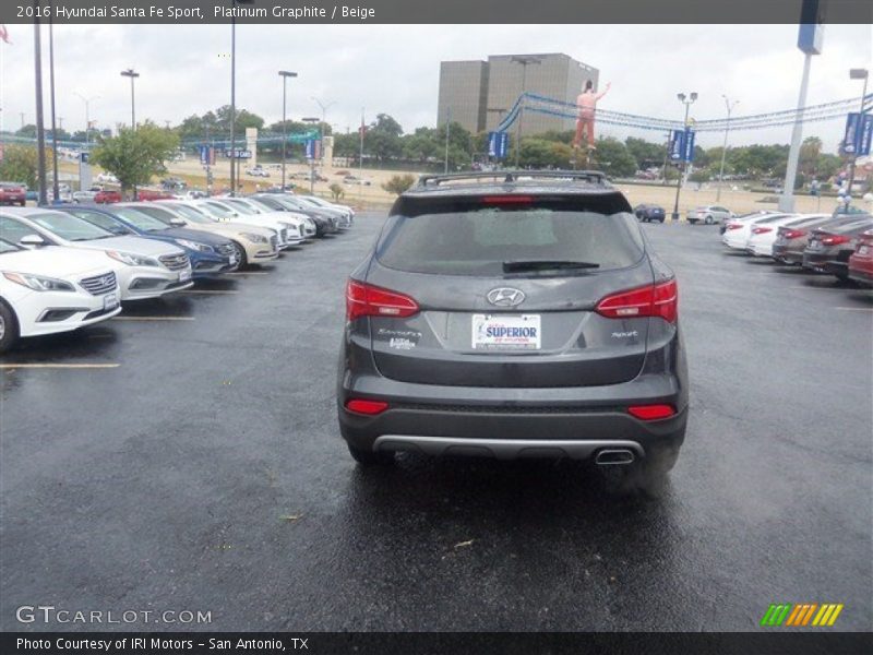 Platinum Graphite / Beige 2016 Hyundai Santa Fe Sport