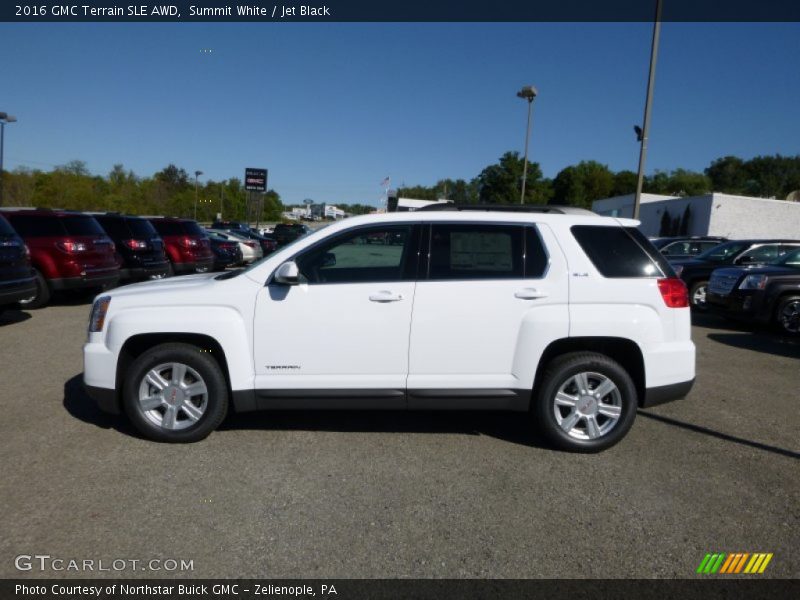 Summit White / Jet Black 2016 GMC Terrain SLE AWD