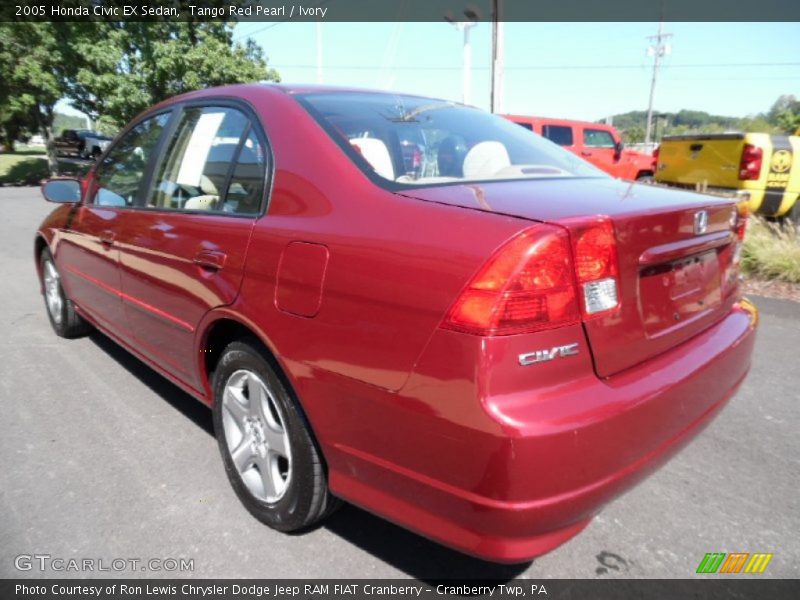 Tango Red Pearl / Ivory 2005 Honda Civic EX Sedan