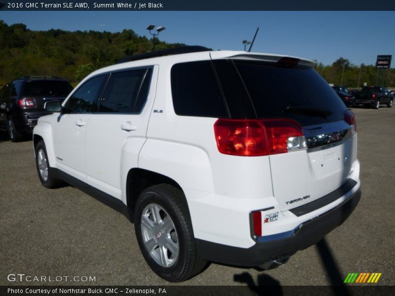 Summit White / Jet Black 2016 GMC Terrain SLE AWD