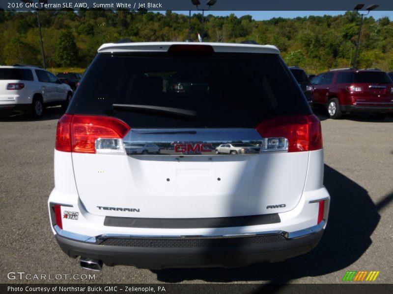 Summit White / Jet Black 2016 GMC Terrain SLE AWD