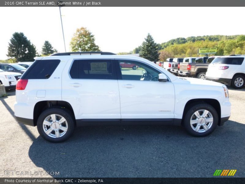 Summit White / Jet Black 2016 GMC Terrain SLE AWD