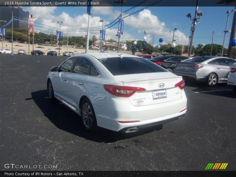 Quartz White Pearl / Black 2016 Hyundai Sonata Sport