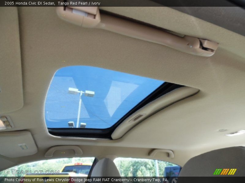 Tango Red Pearl / Ivory 2005 Honda Civic EX Sedan