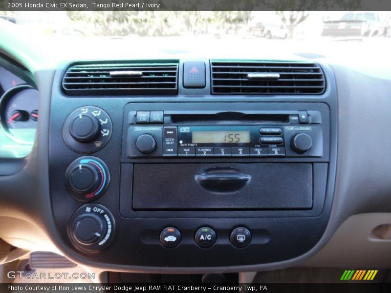 Tango Red Pearl / Ivory 2005 Honda Civic EX Sedan