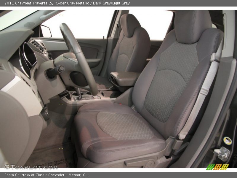 Cyber Gray Metallic / Dark Gray/Light Gray 2011 Chevrolet Traverse LS