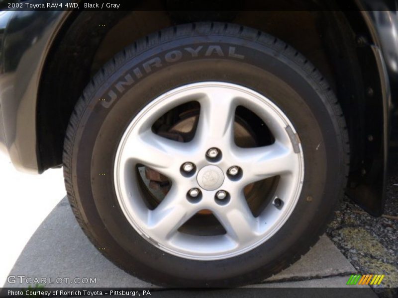 Black / Gray 2002 Toyota RAV4 4WD