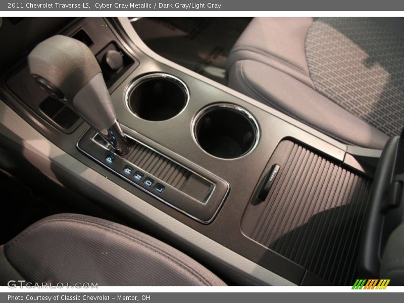 Cyber Gray Metallic / Dark Gray/Light Gray 2011 Chevrolet Traverse LS