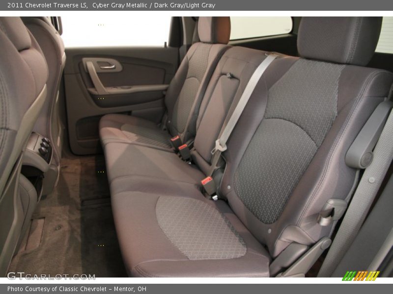 Cyber Gray Metallic / Dark Gray/Light Gray 2011 Chevrolet Traverse LS