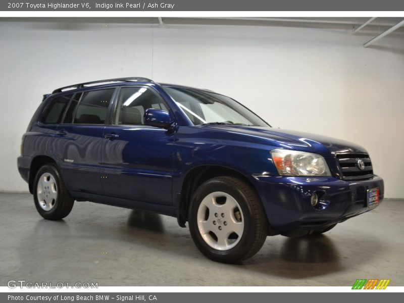 Indigo Ink Pearl / Ash Gray 2007 Toyota Highlander V6