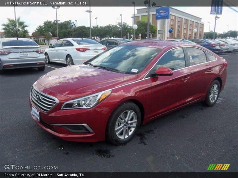 Venetian Red / Beige 2016 Hyundai Sonata SE