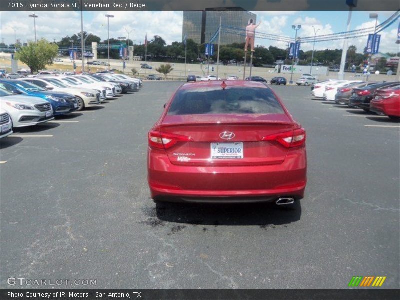 Venetian Red / Beige 2016 Hyundai Sonata SE