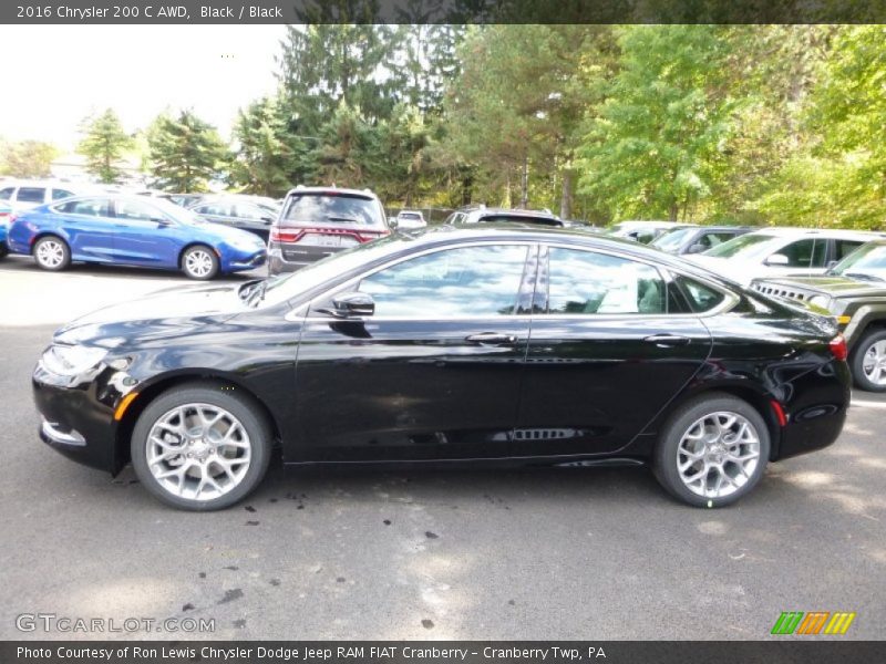Black / Black 2016 Chrysler 200 C AWD
