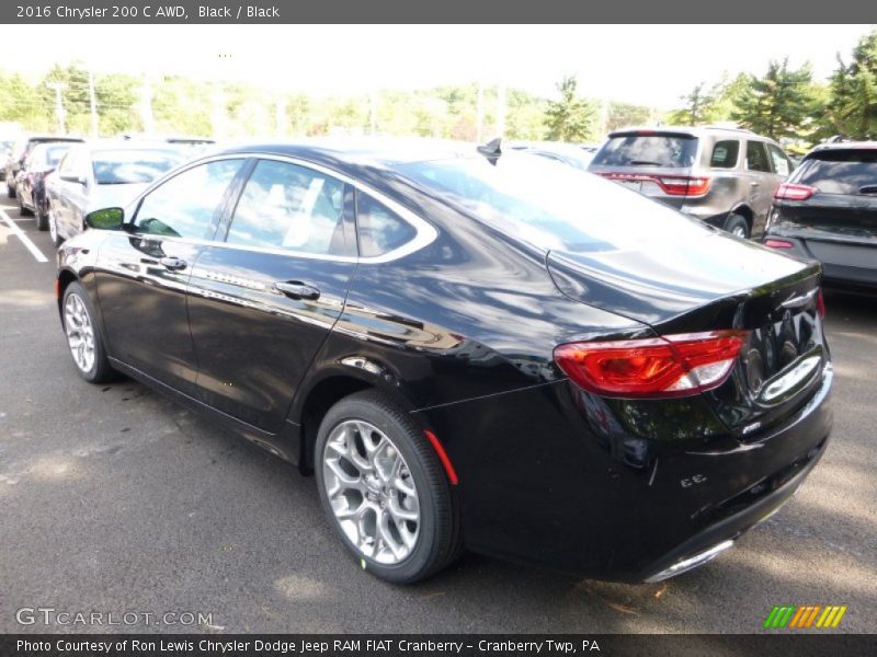 Black / Black 2016 Chrysler 200 C AWD