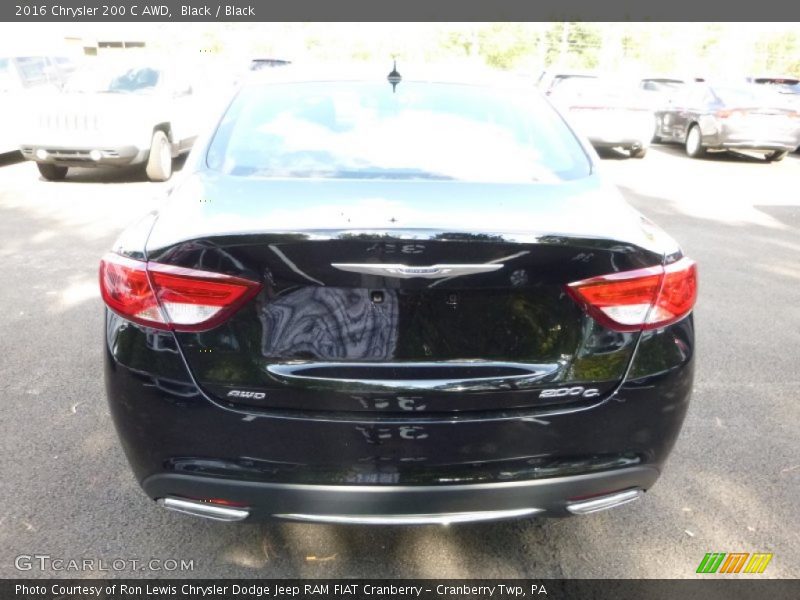 Black / Black 2016 Chrysler 200 C AWD