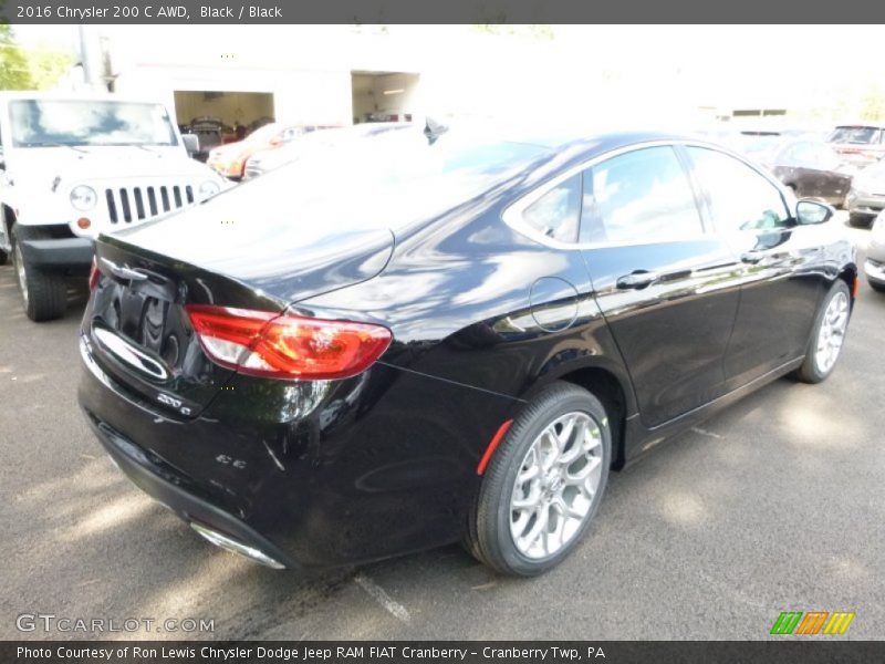 Black / Black 2016 Chrysler 200 C AWD