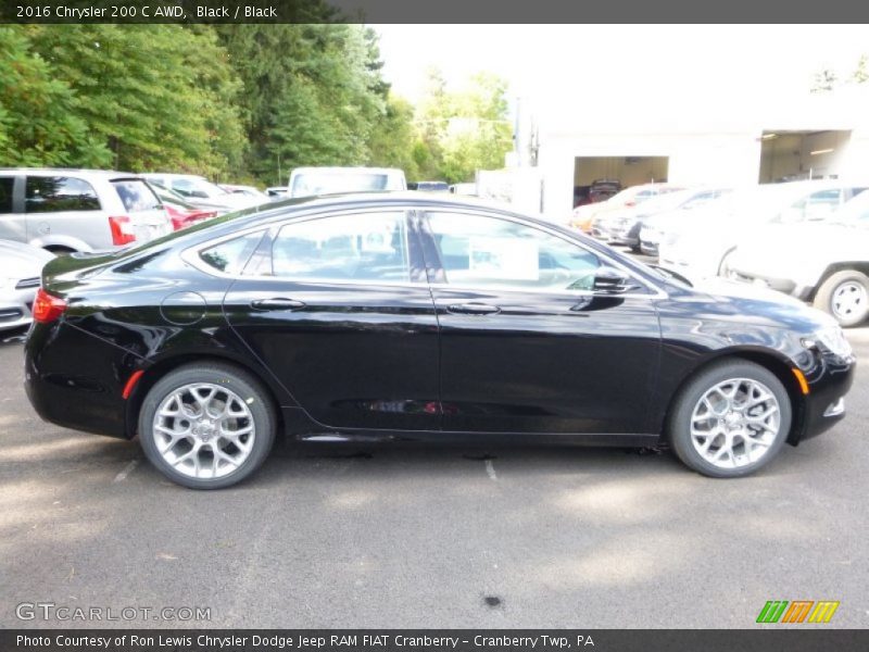 Black / Black 2016 Chrysler 200 C AWD