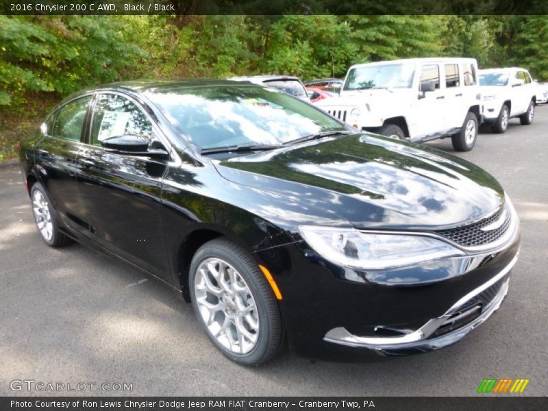 Black / Black 2016 Chrysler 200 C AWD