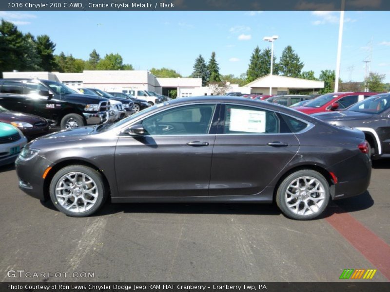Granite Crystal Metallic / Black 2016 Chrysler 200 C AWD