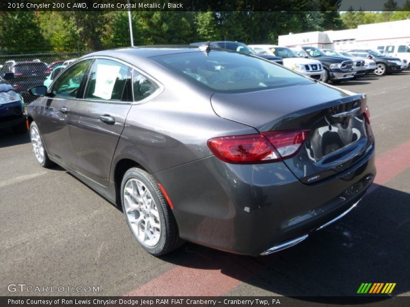 Granite Crystal Metallic / Black 2016 Chrysler 200 C AWD