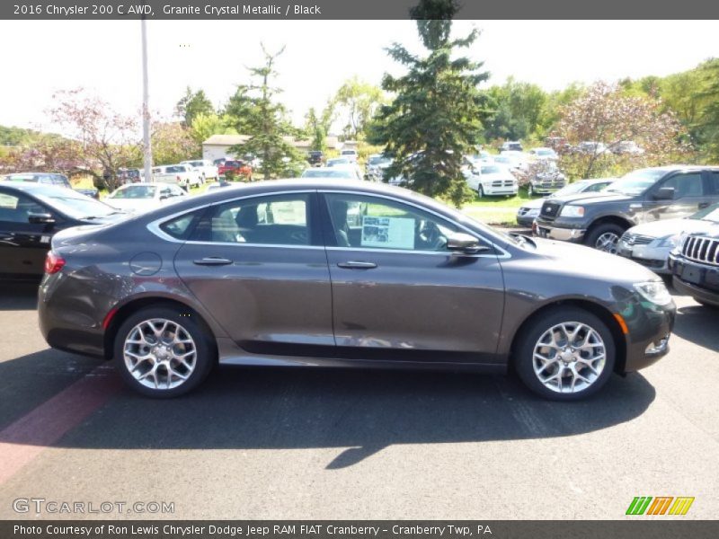 Granite Crystal Metallic / Black 2016 Chrysler 200 C AWD