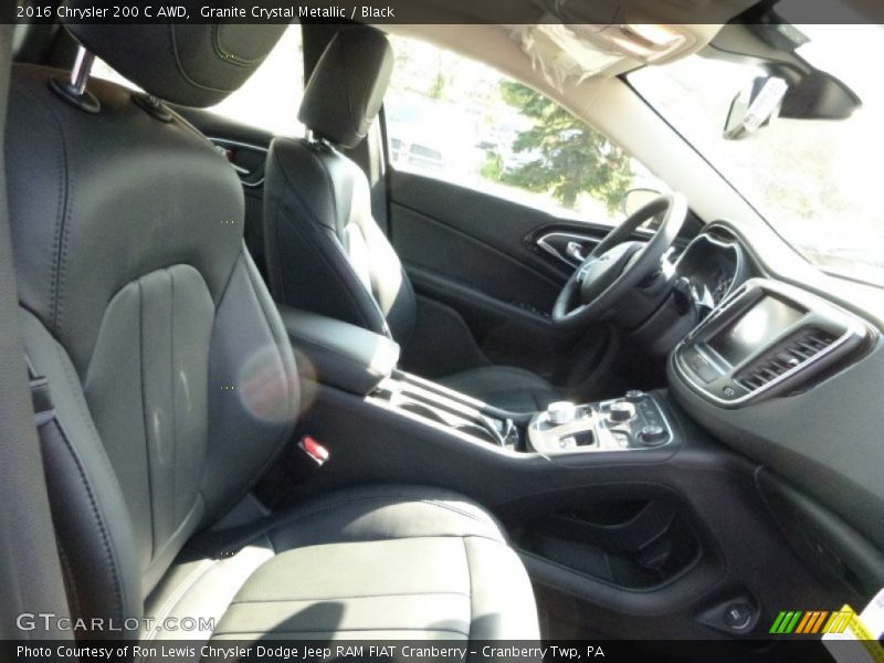 Granite Crystal Metallic / Black 2016 Chrysler 200 C AWD