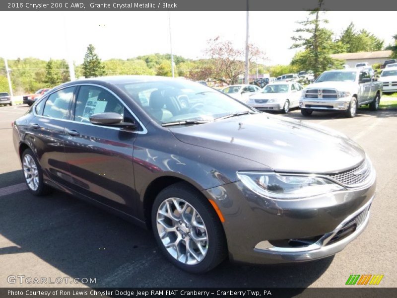 Granite Crystal Metallic / Black 2016 Chrysler 200 C AWD