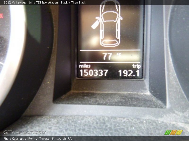 Black / Titan Black 2012 Volkswagen Jetta TDI SportWagen