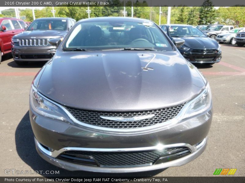 Granite Crystal Metallic / Black 2016 Chrysler 200 C AWD