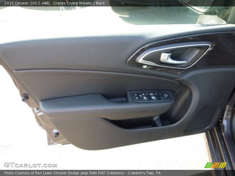 Granite Crystal Metallic / Black 2016 Chrysler 200 C AWD